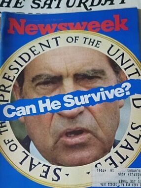 Vintage Newsweek November 5, 1973 – Richard Nixon “Can He Survive?” Watergate